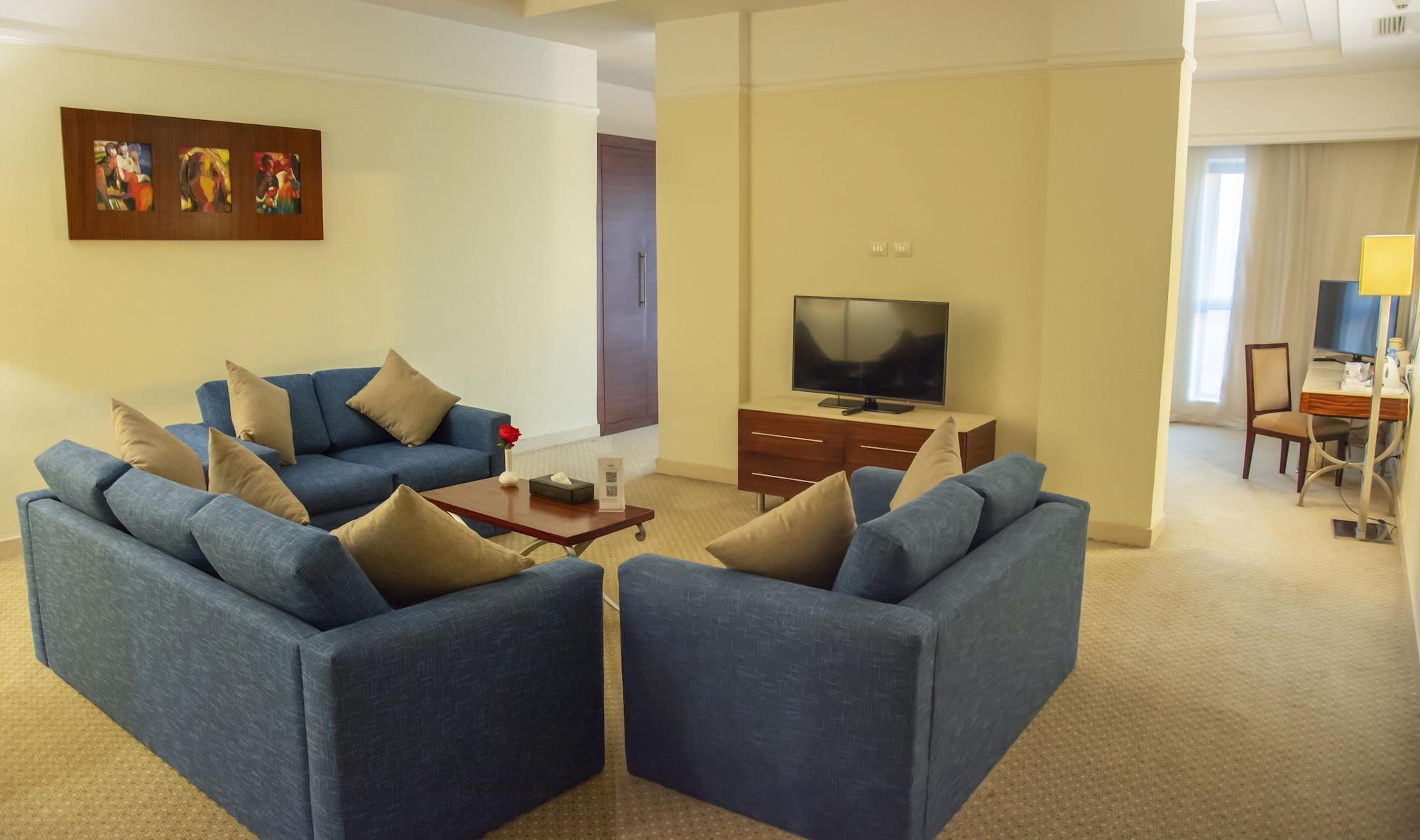 헬난 드림랜드 호텔 앤 컨퍼런스 센터 6th of October City 외부 사진 Living room
